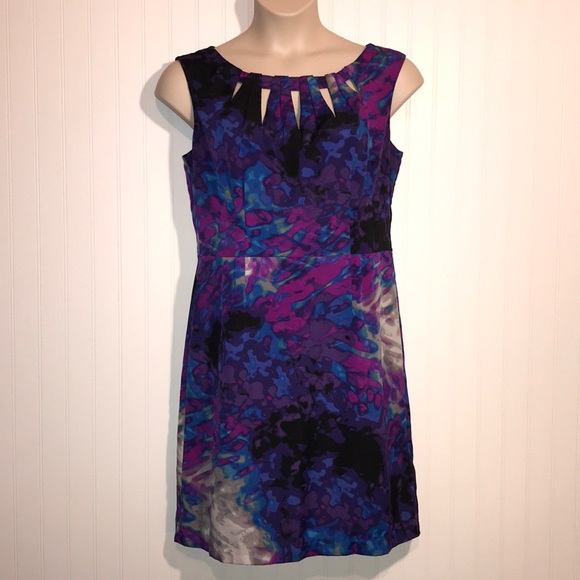 Worthington Dresses & Skirts - Worthington watercolor splash dress 14i new